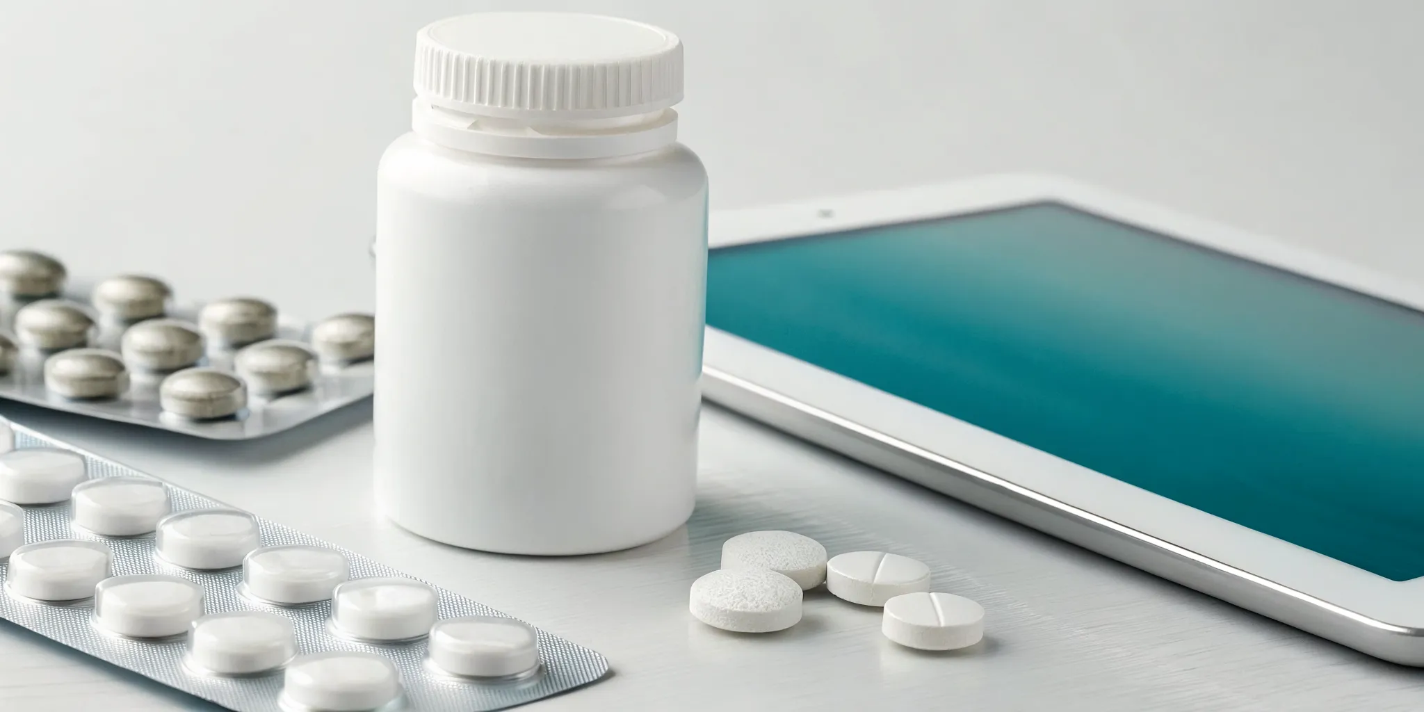 A prescription bottle and blister pack of oral semaglutide tablets.